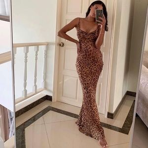 Rat and Boa Valentina Silk Leopard Dress Small